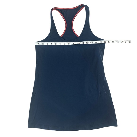 Lululemon Cool Racerback Athletic Tank Top Navy Blue Long Length Size 8-10 - Picture 2 of 5